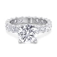 thumbnail image 4 of Cruise - Moissanite Round Cut Lab Diamond Eternity Engagement Ring, 4 of 5