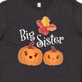thumbnail image 4 of Inktastic Big Sister Pumpkins with Fall Leaves Youth T-Shirt, 4 of 5