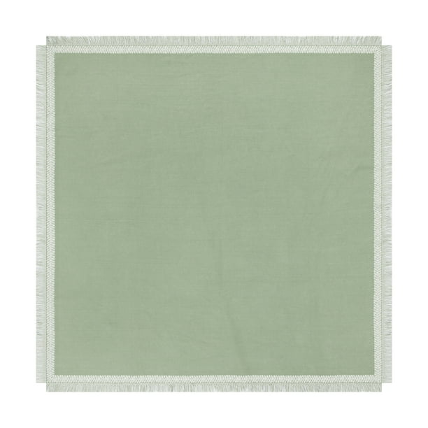 Mainstays GLOBAL Woven Table THROW Hedge GREEN 50" x 50"