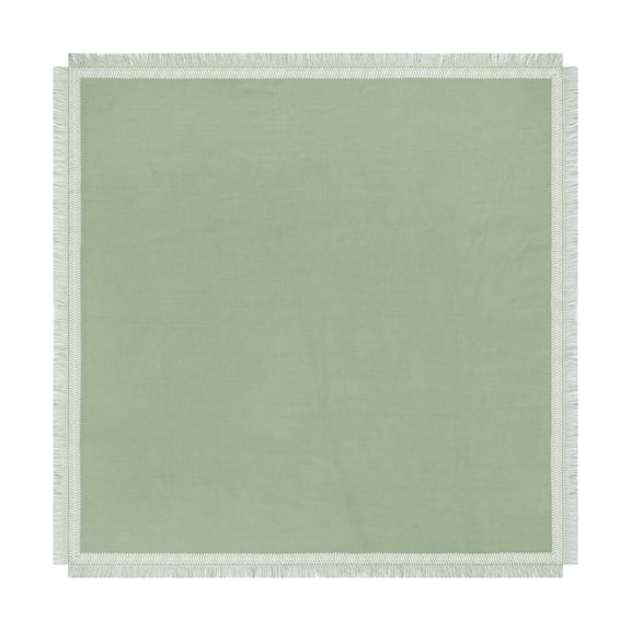 Mainstays Global Table Throw - 50" x 50" - Green - 100% Cotton