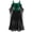 Green, variant on Herrnalise Women's Christmas Halloween Evening Party Skirt Solid Vintage Gothic Criss Cross Off Shoulder Butterfly Sleeve Dresses L-5XL