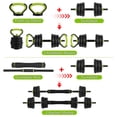 thumbnail image 4 of Ensemble d'Haltères Réglables 4 en 1 44 66 88 Lb, Convertible en Kettlebell Barre, Support de Pompes, Plaques de Poids Anti-Roulis Enduites d'ABS avec Poignée PE, Équipement d'Entraînement de Force pour Gym à Domicile pour Hommes Femmes, 4 of 9