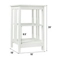 thumbnail image 4 of Nightstand 3-Tier Display Shelf Side Table Sofa End Table Corner Table White, 4 of 8