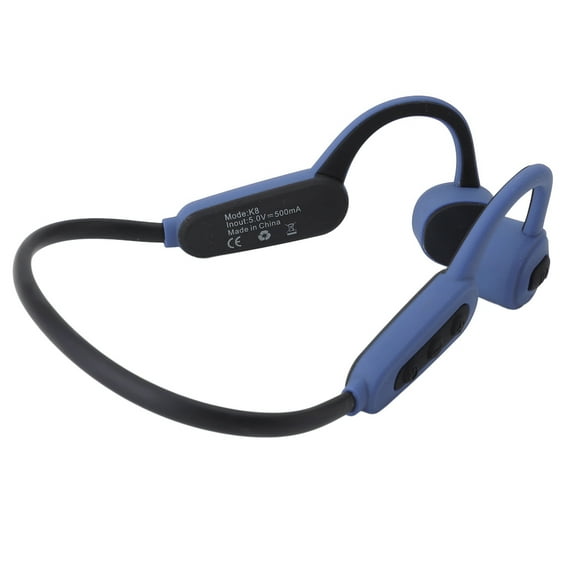 Lightweight Bone Conduction Open Ear Headphones IP68 Waterproof 16GB, Noise Reduction, Long Battery Life, Calling, and Music Support with Convenient Waterproof Magnetic