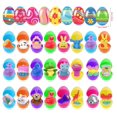 thumbnail image 2 of Huevos de Pascua precargados con juguetes inquietos, paquete de 36 para niños con cesta, 2 of 4