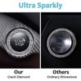 thumbnail image 4 of LLC Crystal Car Stickers Rings for Women's Car Decals - 2pcs Bling Ignition Ring Sticker for Push Start Button, Bling Car Interior, 4 of 5
