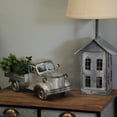 thumbnail image 3 of Zeckos Distressed Galvanized Silver Truck Planter – Rustic Decor for Gardens & Patios - Silver, 3 of 9