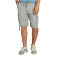 thumbnail image 1 of 9 Crowns Men's Cargo Jogger Casual Shorts (X-Large, Grey), 1 of 3
