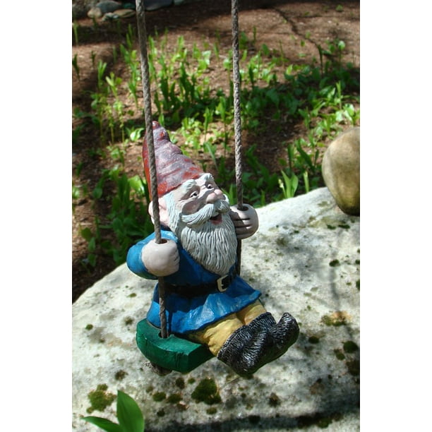 Sunnydaze Marty the Mushroom Garden Gnome, Outdoor Lawn Statue Decoration, 20 In