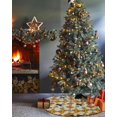 thumbnail image 3 of Yellow Orange Blue Christmas Tree Skirt 36 Inches Large Christmas Skirt Tree, Cute Funny Bunny Pizza Filling Tree Skirt Christmas Decorations for Fireplace Party Holidays Indoor Outdoor, 3 of 7