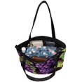 thumbnail image 5 of Grape Canvas Leather Mix Hand-Held Bag Twill Jeanette Sponge 30x10.5x39cm/11.8x4.1x15.4in, 5 of 5