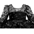 thumbnail image 4 of Baby Girls Butterfly Mesh Long Sleeve Princess Dress & Headband Set, 4 of 6