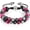 Rose Purple, variant on Triple Protection Bracelet - for Protect & Balance, Crystal, Style W5687