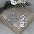 thumbnail image 3 of Romantic Personalized Customized Name Drop Earrings Stainless Steel Custom Letter Heart Rabbit Ear Jewelry Birthday Gifts, 3 of 5