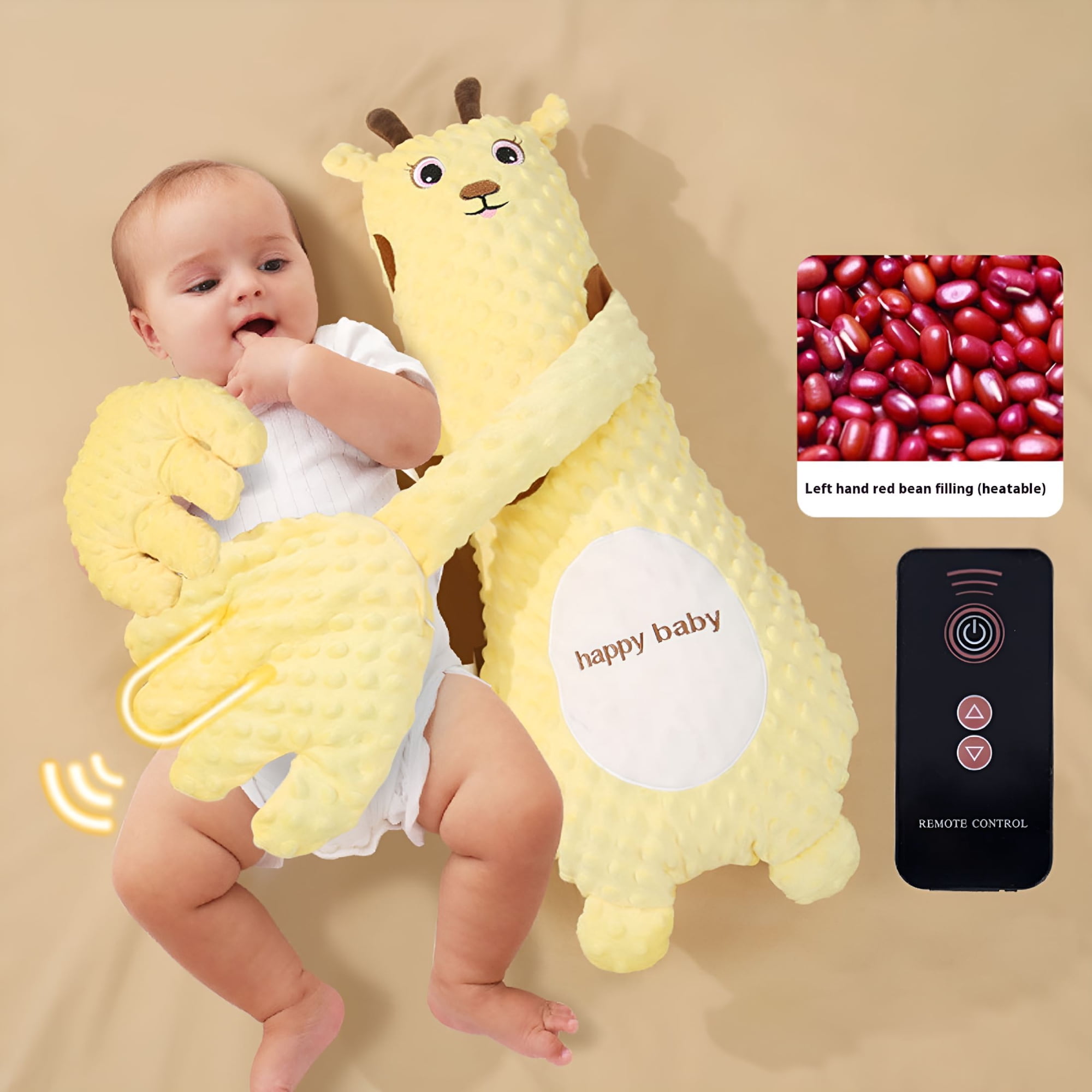 BESTSKY 2026 New Toy for Babies Soothing Sleep Aid with Automatic Patting Motion Adjustable Speed Cute Comforting Companion for Nursery,Bedroom,Travel,Daycare