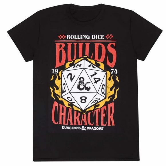 Dungeons & Dragons Adulte Construit Personnage T-Shirt