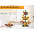 thumbnail image 2 of Frutero Niveles Cesta Canasta Frutas Cocina Hogar Modelo Negro, 2 of 4