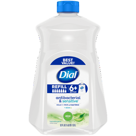 UPC 017000350592 product image for Dial Antibacterial Liquid Hand Soap Refill  Aloe Scent  52 Ounce | upcitemdb.com