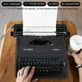 thumbnail image 3 of Nadex Coins Pioneer Manual Typewriter with Durable Travel Case (Black), NXTE-1630, 3 of 5