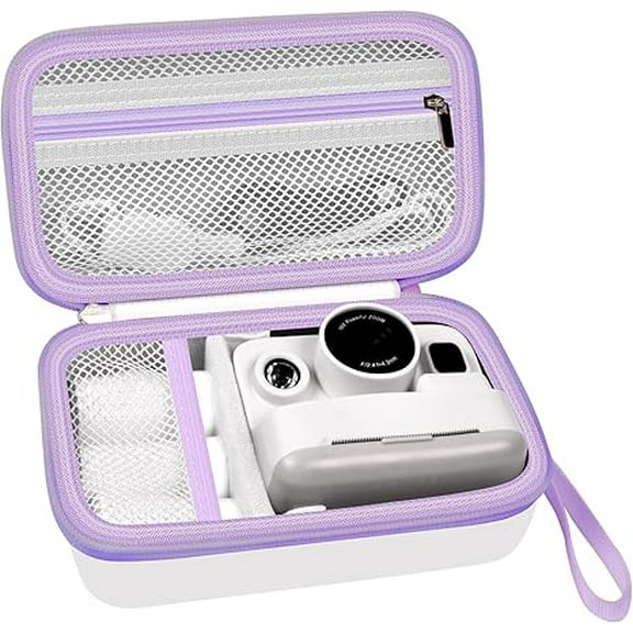 Case Compatible with DYLANTO for GKTZ Instant Print Camera, Kids Camera Storage for Accessories (Box Only) (Single Case, White)