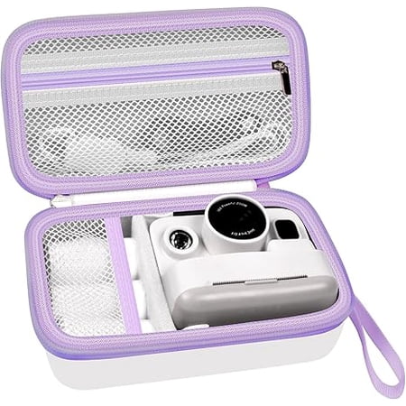Case Compatible with DYLANTO for GKTZ Instant Print Camera, Kids Camera Storage for Accessories (Box Only) (Single Case, White)