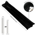 thumbnail image 2 of Under Door Draft Stopper Door Sweep Noise Blocker Weather Stripping Size Adjustable 30"-36" Gap Filler & Door Seal, Black, 2 of 7