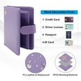 thumbnail image 4 of Passport Holder for Travel women/Men, Cute Passport Wallet Rfid Blocking Card Slots, Rfid Passport Cover/CaseTravel Wallet, Passport Book Holder-Purple1, 4 of 6