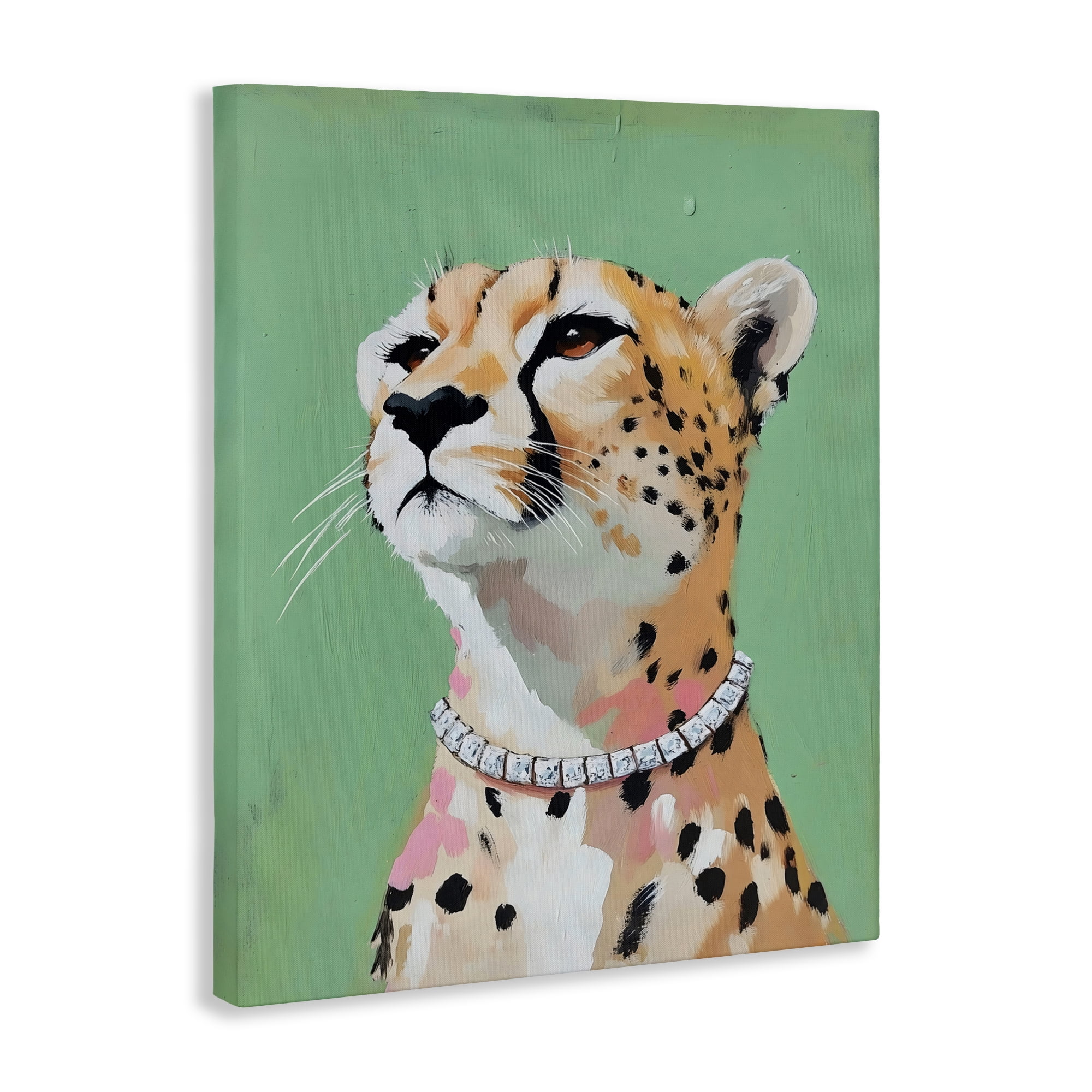 Stupell Industries Glam Cheetah with Jewels Canvas Wall Art, design by The Prints Vibe