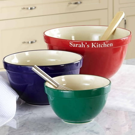 Personalized Set of 3 Nested Mixing Bowls