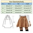 thumbnail image 4 of RUTAYY Women High Waist Button Front Corduroy Flare Printed A-Line Short Mini Skirt Solid Color Smocked Boho Pleated Skirts, 4 of 8