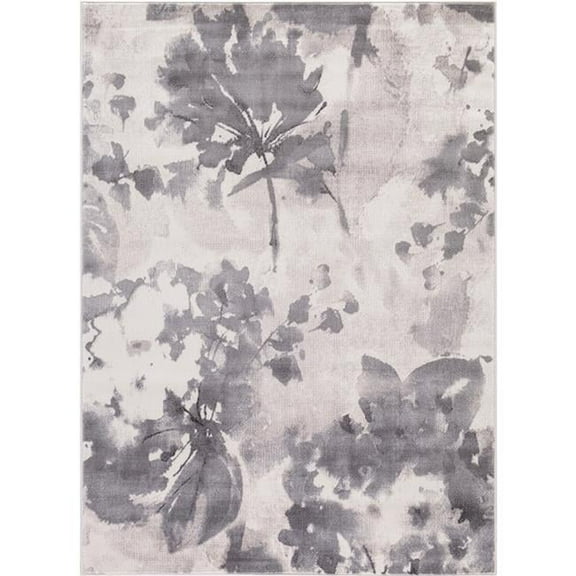 Concord Global Lara Watercolor Flower - Ivory