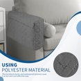 thumbnail image 3 of Jokapy Waterproof Armrest Cover with Side Pocket, Washable Sofa Couch Slipcover, 2 Pack, Gray, 3 of 10