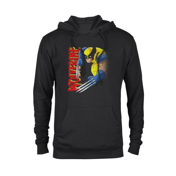 Marvel X-Men Wolverine 90s Animated Series - Pullover Hoodie for Adults- Customized-Black