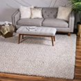 thumbnail image 2 of Unique Loom Davos Shag Soft & Cozy Area Rug 10' x 10' Square Linen, 2 of 5