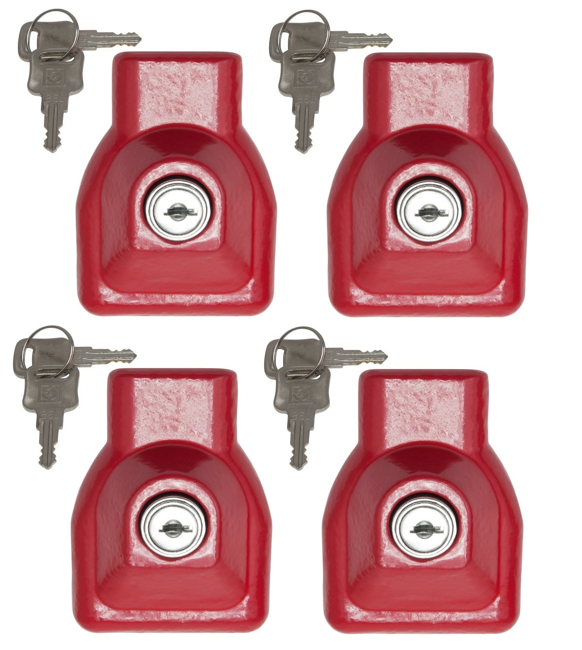 Mytee Products 4 Pack Heavy Duty Aluminum Air Brake Glad Hand Lock for Tractor Trailer