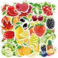 thumbnail image 2 of 100 Pcs Fruits and Vegetables Stickers, Aesthetic Stickers, Cute Stickers, Vinyl Stickers, Stickers for Water Bottles, Waterproof Stickers for Girls B, 2 of 4
