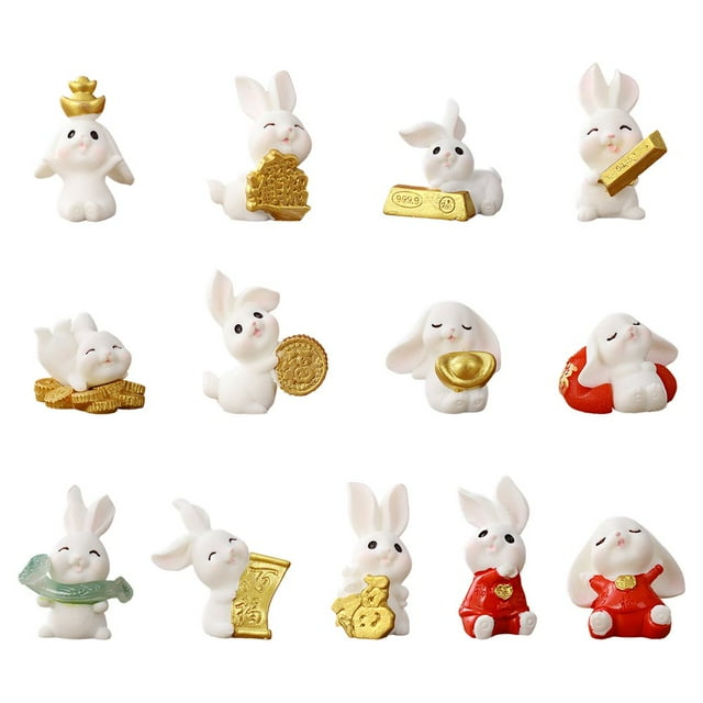10pcs Mini Grandparents Birthday Cake Decoration Micro Landschaft Statue Gift Creative Cartoon Resin Durable Cute Mini Ornament