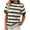 Black, variant on Annhoo Summer Tops for Women Striped Crew Neck Short Sleeve Shirts Casual Color Block Trendy Comfy Basic Tees