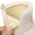 thumbnail image 5 of BIGWOW Girls Winter Boots Warm Fuzzy Snow Boots Faux Fur Lined Boots for Kids Non-Slip Sole Beige 8 Toddler, 5 of 6