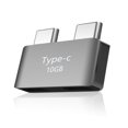 thumbnail image 1 of Adaptador macho a hembra tipo c con conectores duales 40Gbps 100W Extensor de carga Suministros para computadora portátil Reemplazo para MacBook Pro / Air Inevent EL005150-00, 1 of 7