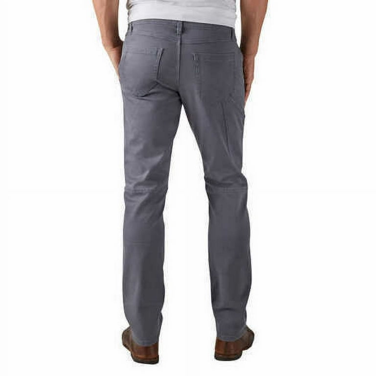 Weatherproof Vintage Men's Flex Utility Stretch Twill Straight Fit Pant  (Grey, 36x30) 