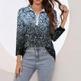 thumbnail image 5 of Qepwscx Womens 3/4 Long Sleeve Shirts Tops for Women V Neck Floral Print Sweatshirt for Women Casual Blouses Going Out Tops Graphic Basic Tees Top Loose Fits Business Tshirts for Women S-XXXL, 5 of 7