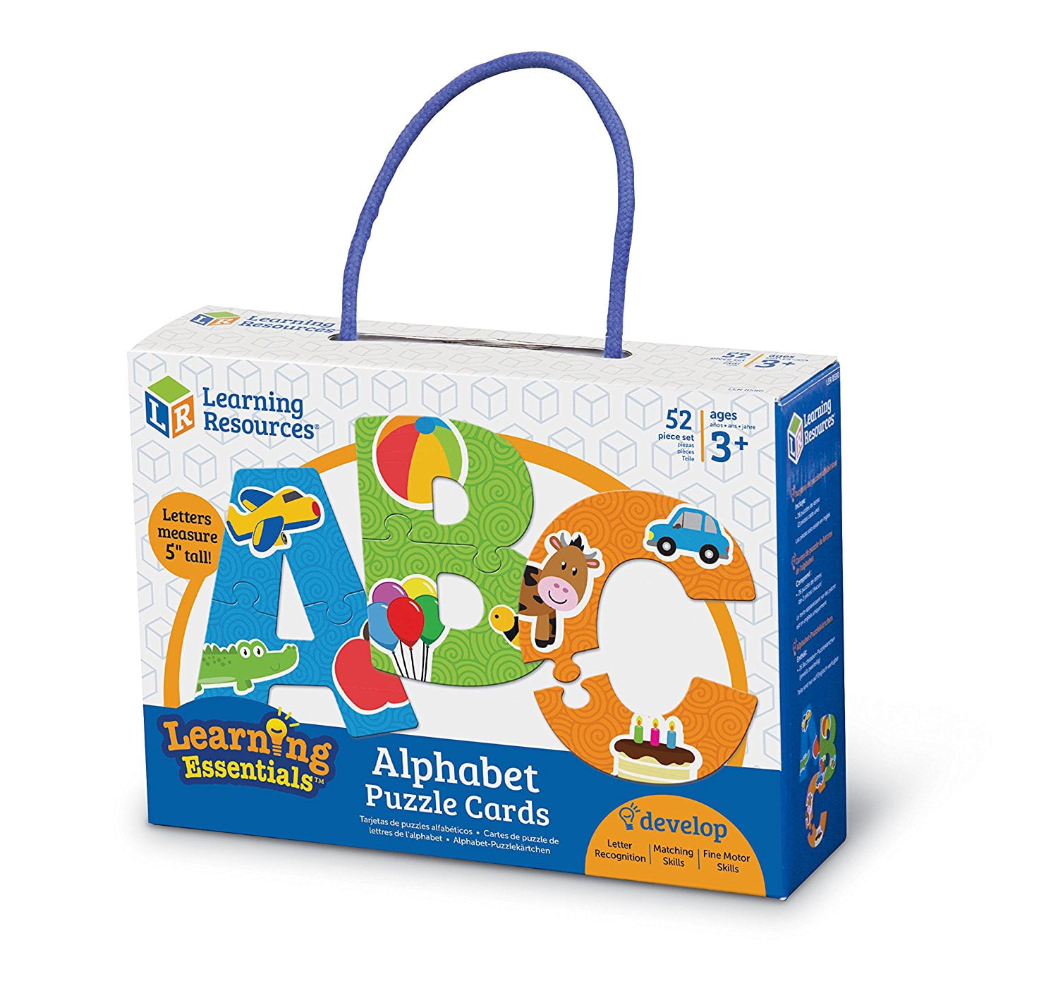 Learning Resources Alphabet Puzzle Cards, Alphabet Toys, Ages 2+, LER8590