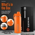 thumbnail image 2 of Squatz 18 Oz Neptune Series Steel Water Bottle, Double Wall Vacuum Insulated Flask W/ Handle Strap, 2 of 7