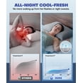 thumbnail image 3 of Funda de almohada Rifens Cooling Soft Satin Zipper gris claro, 3 of 6