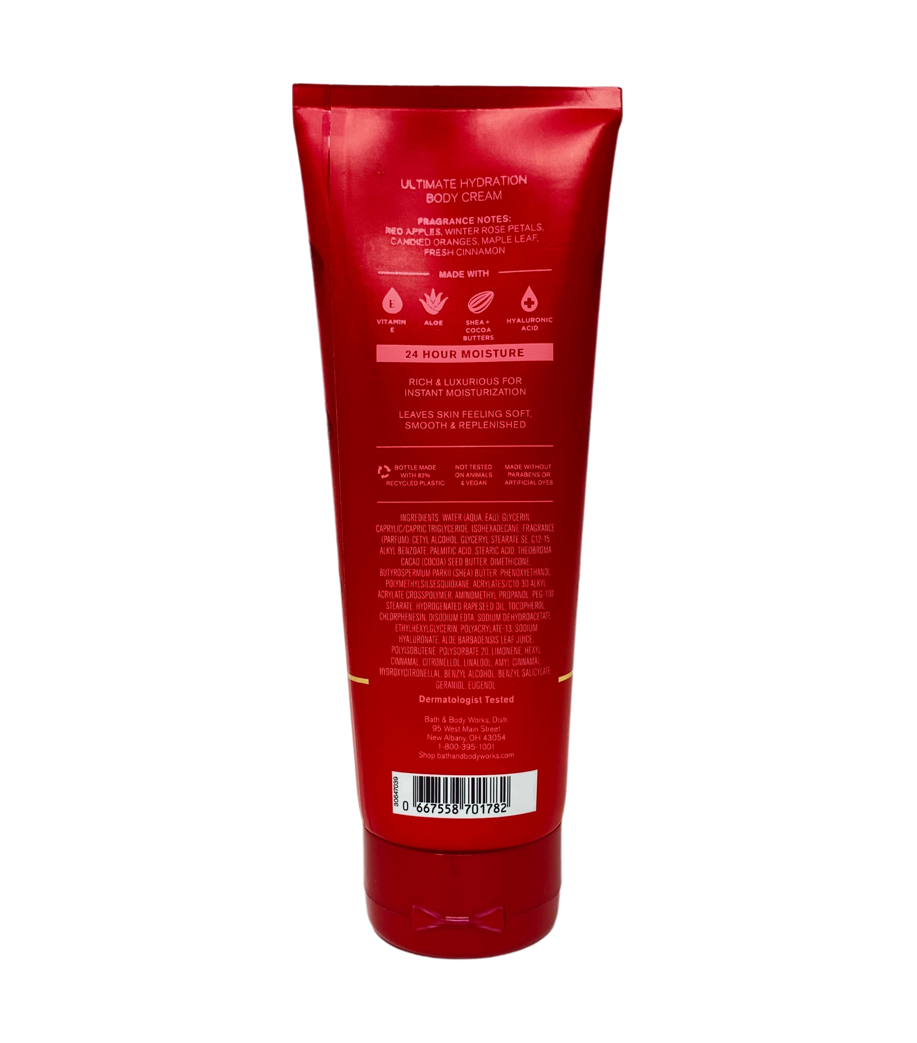 Bath & Body Works Winter Candy Apple Moisturizing Body Wash and Ultimate Hydration Body Cream with a Cherry On Top Bar Soap