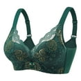 thumbnail image 3 of Hrsba Womens Summer Bra,Plus Size Bra for Womens,Woman's Embroidery Back Buckle Thin Style Ventilate Bra Without Steel Rim, 3 of 5