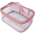 thumbnail image 2 of Neceser de maquillaje transparente, portátil, impermeable, transparente, para viaje, gran almacenamiento, 2 of 5