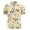 Yellow, variant on Mens Short Sleeve Polo Shirts Casual Collared T-Shirt Cartoon Pattern Full Printing Shirt with Stylish Zip Front Shirt