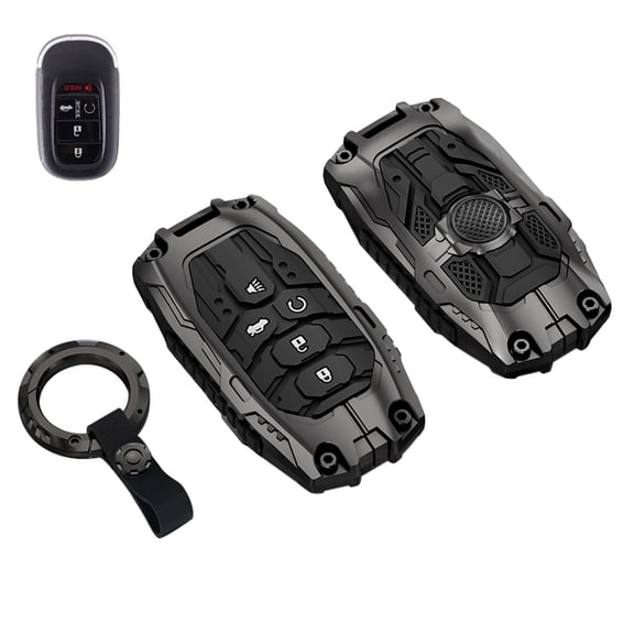Yuebutor Heavy Zinc Alloy Key Fob Cover Case Compatible with Honda ,Protection Shell Car Accessories